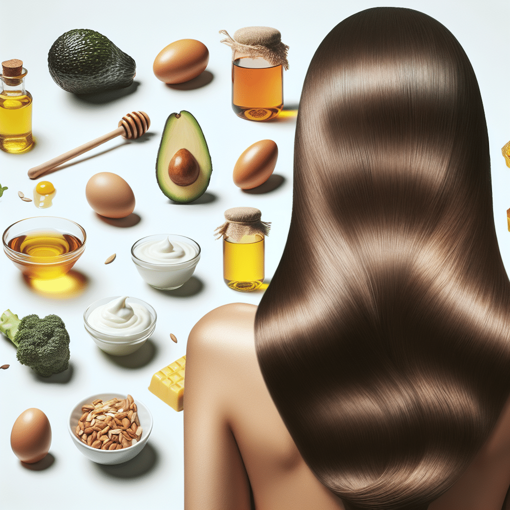 cabelo hidratado com ingredientes da cozinha