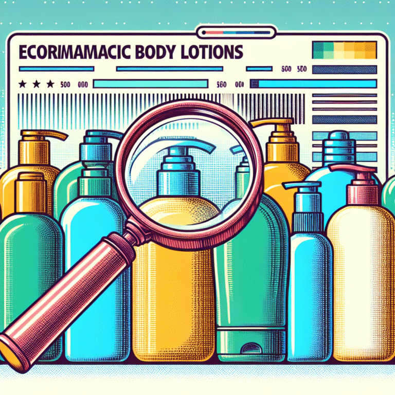 análise de loções corporais econômicas