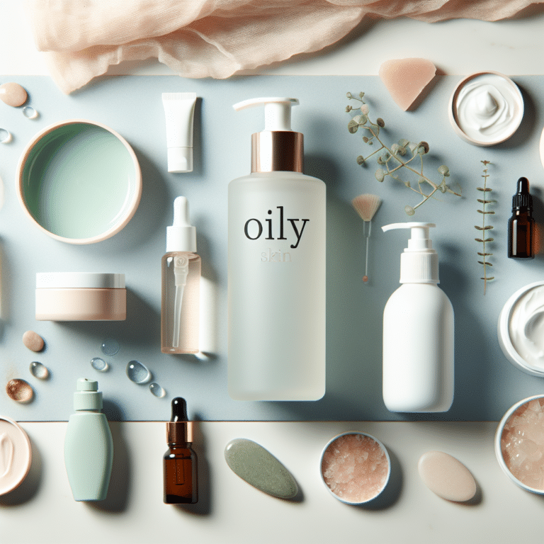 Skincare para pele oleosa com produtos acessíveis