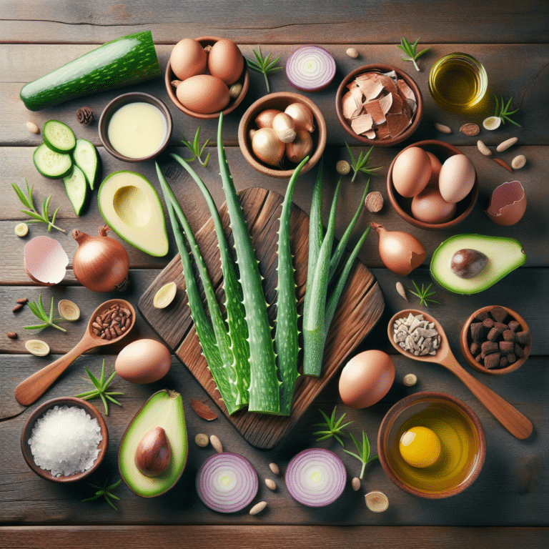 receitas naturais para queda de cabelo com ingredientes simples