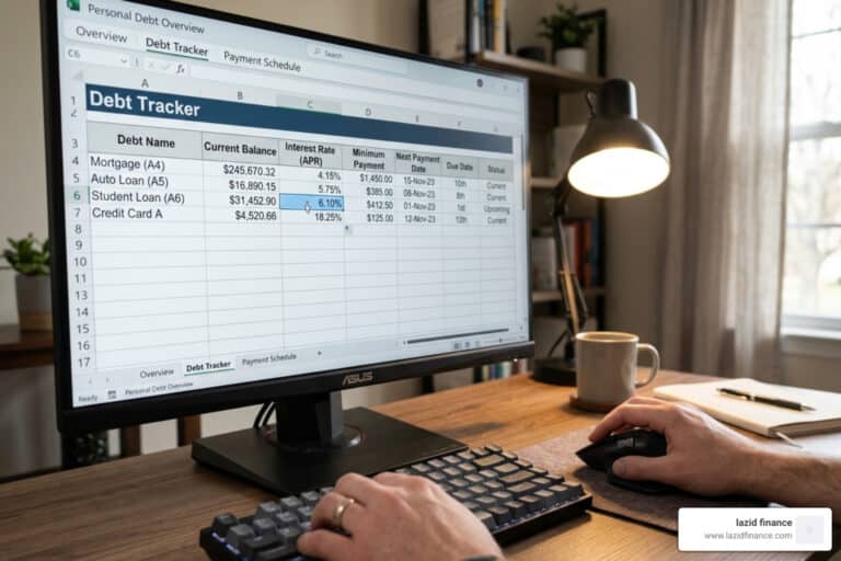 debt payoff tracker excel