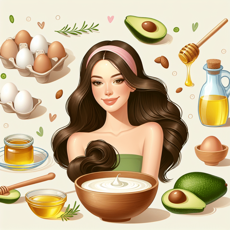 cabelo hidratado com ingredientes da cozinha